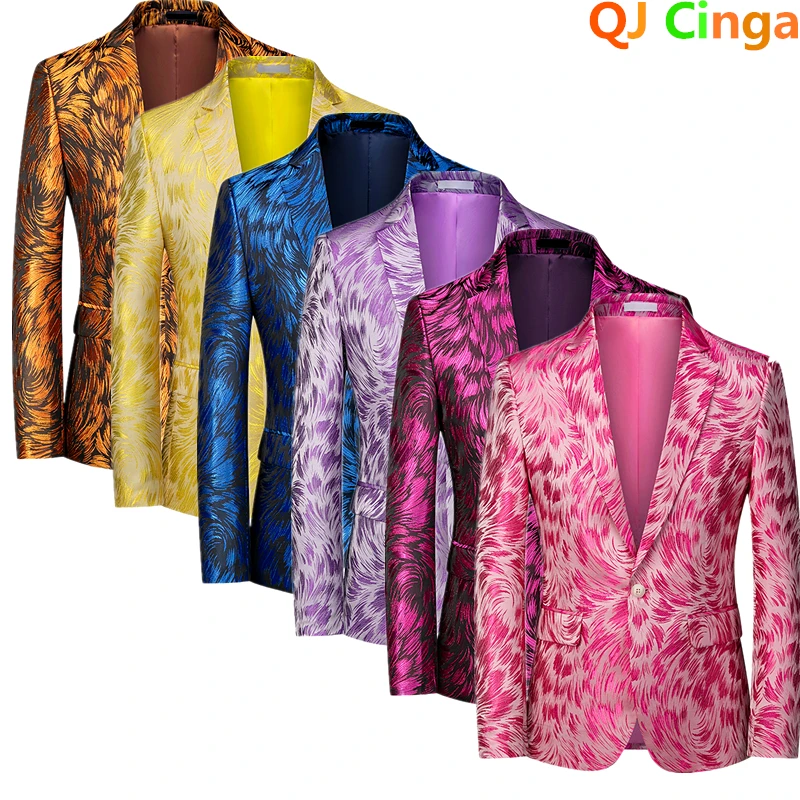 Men Formal Wear Red - Chaqueta de traje roja de manga