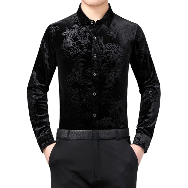 Men'S Style Formal Wear - Camisa de Manga Larga para Hombre