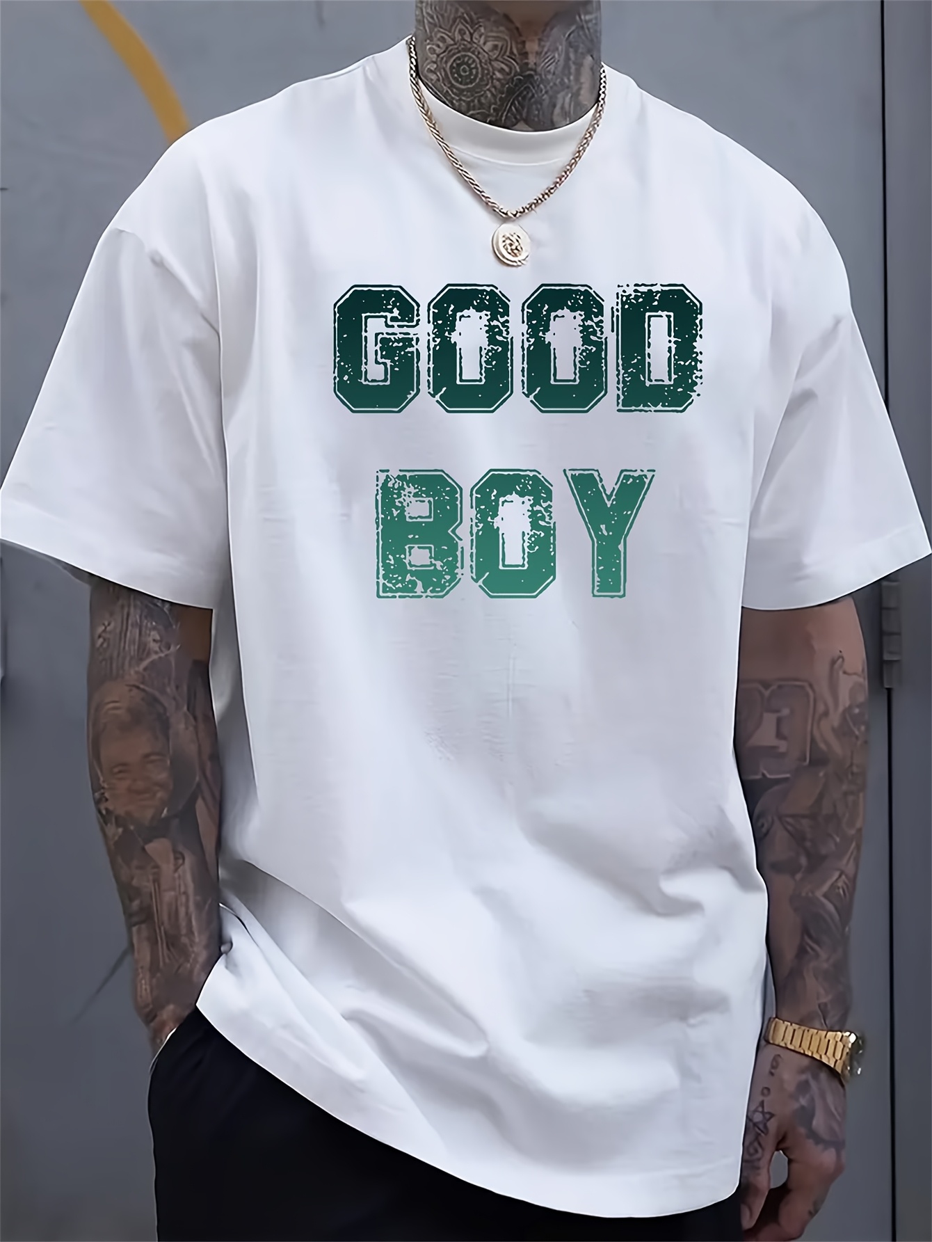 Men'S Style Formal Wear - Camiseta Estampada para Hombre 'Good Boy',