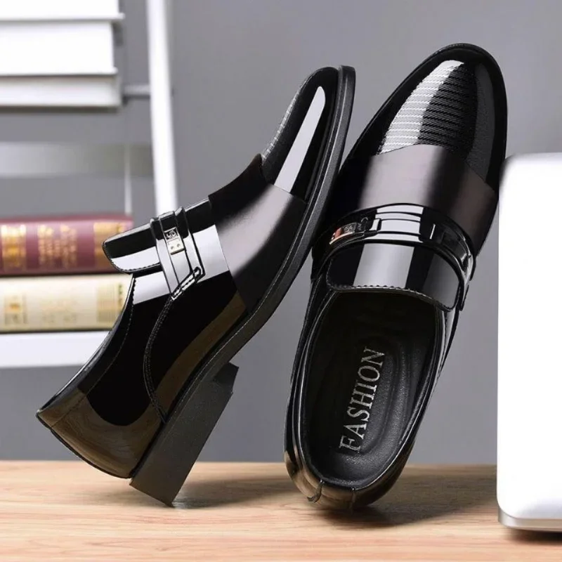 Zapatos de cuero para hombres, - Men'S Luxury Formal Wear reseña y precio
