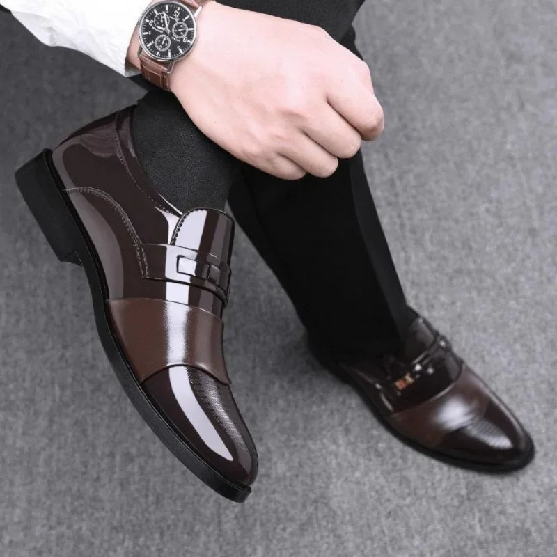 Zapatos de cuero para hombres, - Men'S Luxury Formal Wear reseña y precio