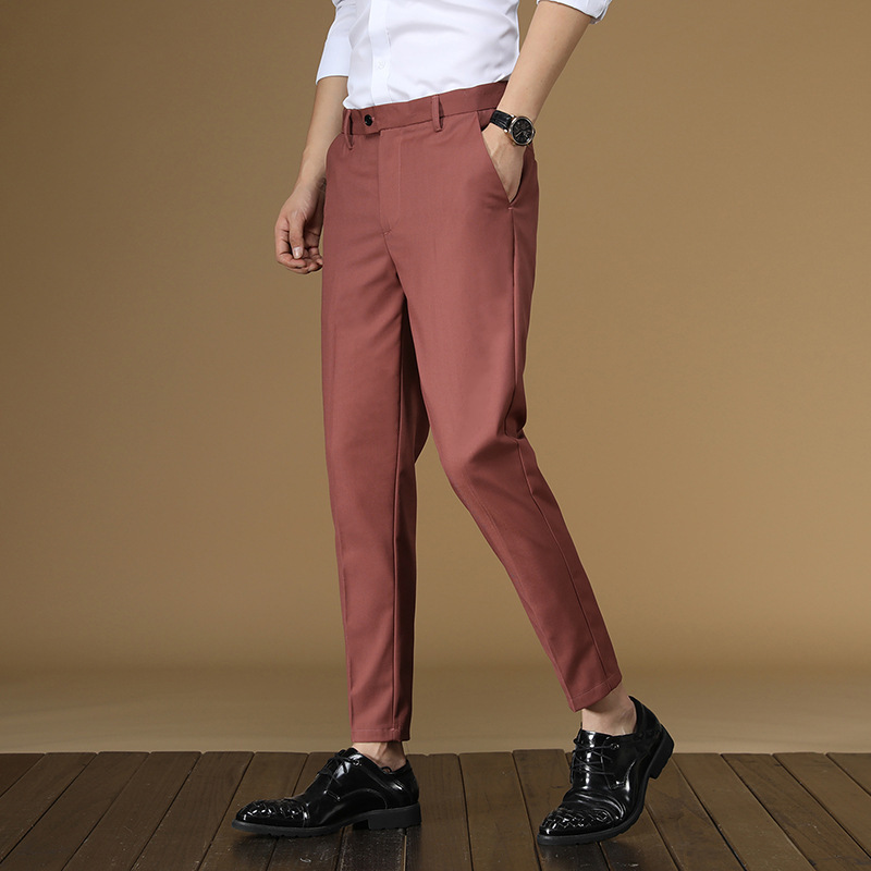 Pantalones de traje de verano  - Men Formal Wear Red reseña y precio
