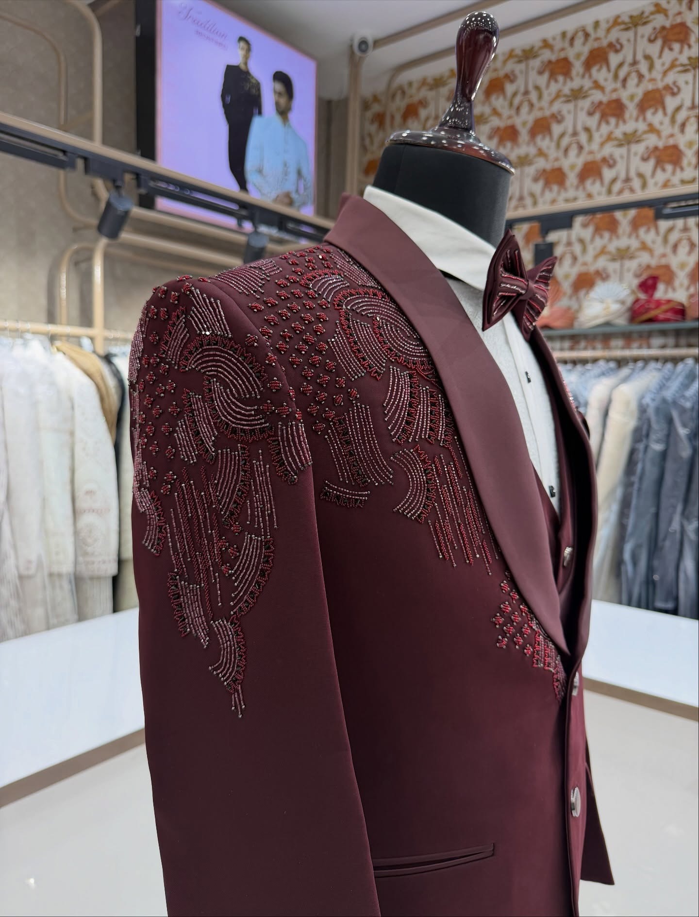 Trajes de Novio de 3 Piezas co - Men Formal Wear Red reseña y precio