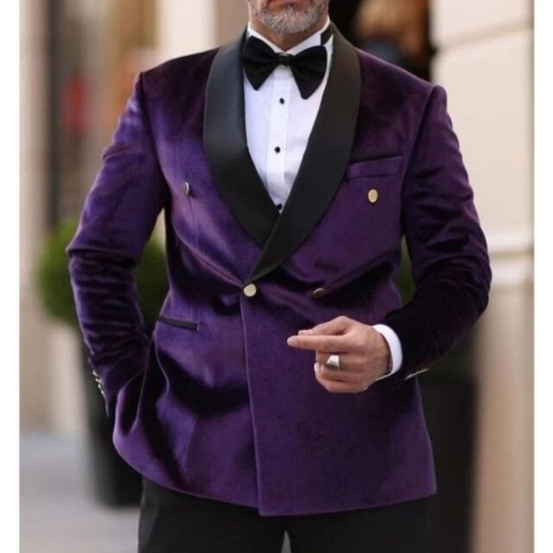 Traje de terciopelo para hombr - Men Formal Wear With Coat reseña y precio