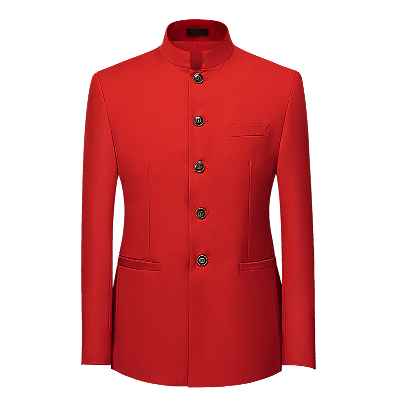 Traje de Chaqueta de Manga Lar - Men Formal Wear Red reseña y precio