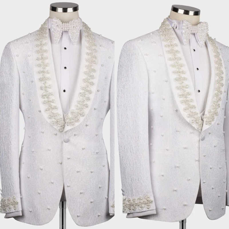 Trajes de Novio Blancos, Blaze - Men Formal Wear With Coat reseña y precio