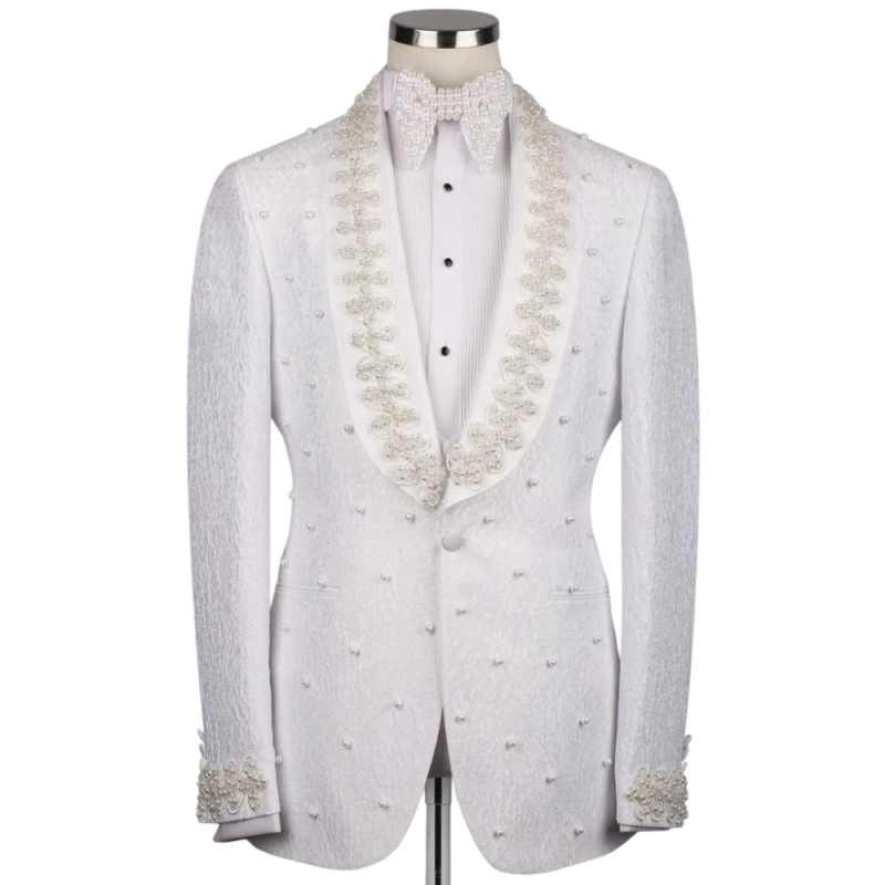 Trajes de Novio Blancos, Blaze - Men Formal Wear With Coat reseña y precio