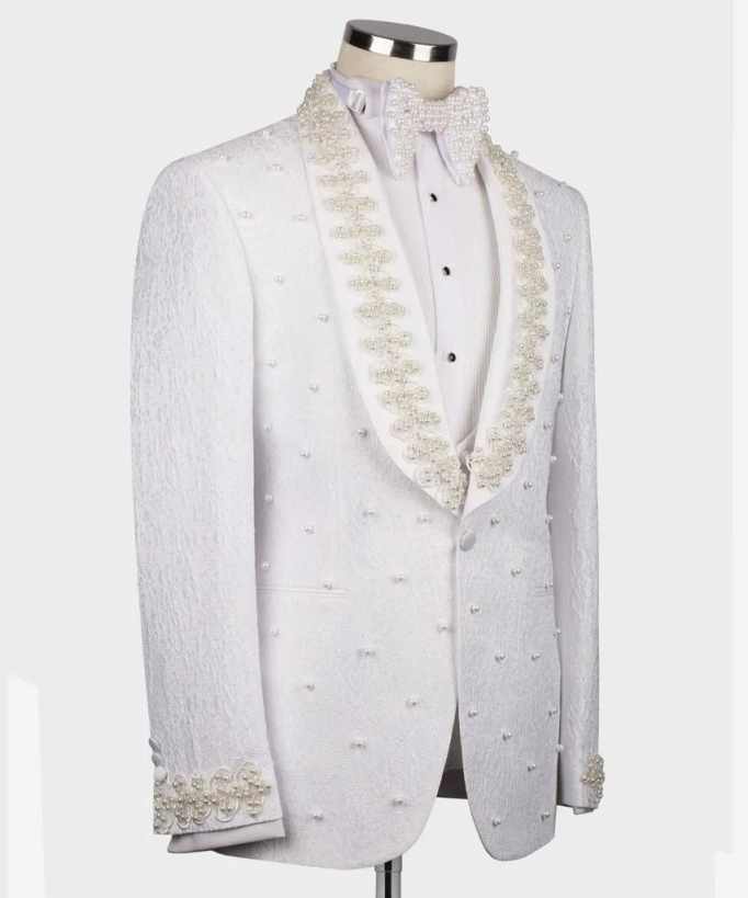 Trajes de Novio Blancos, Blaze - Men Formal Wear With Coat reseña y precio