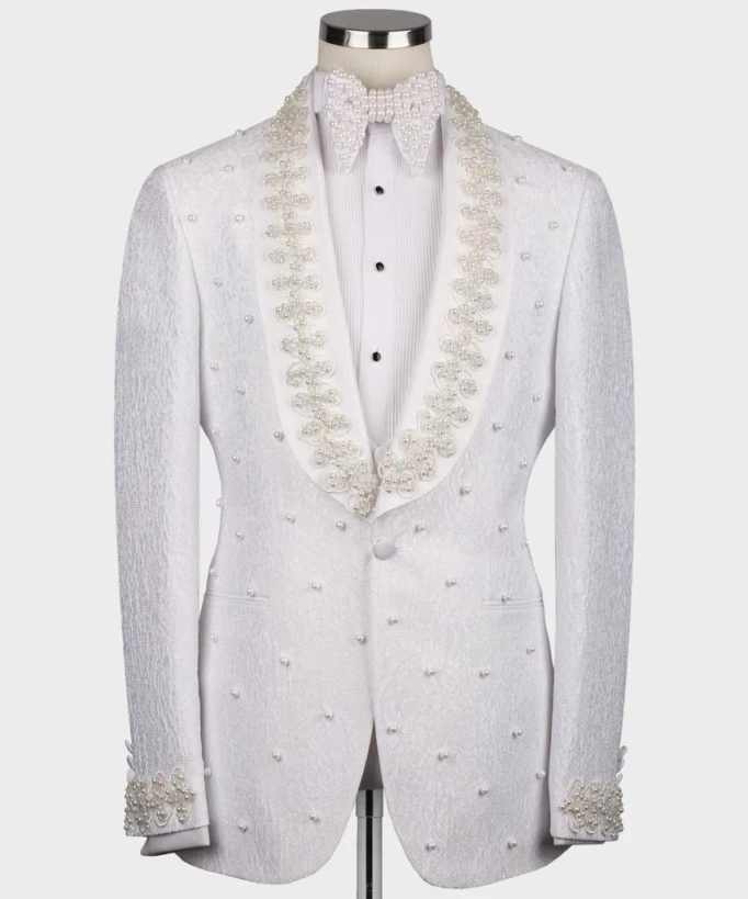 Trajes de Novio Blancos, Blaze - Men Formal Wear With Coat reseña y precio