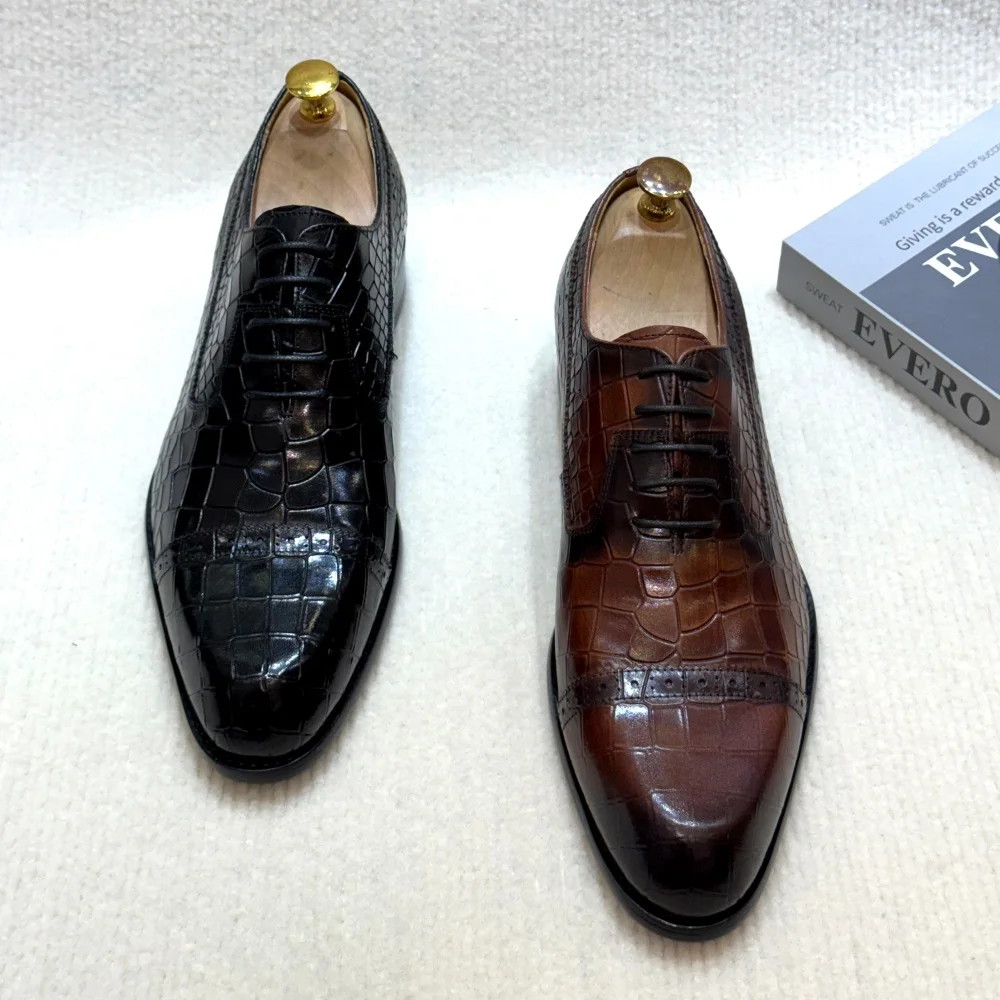 Zapatos de vestir de cuero gen - Men'S Luxury Formal Wear reseña y precio