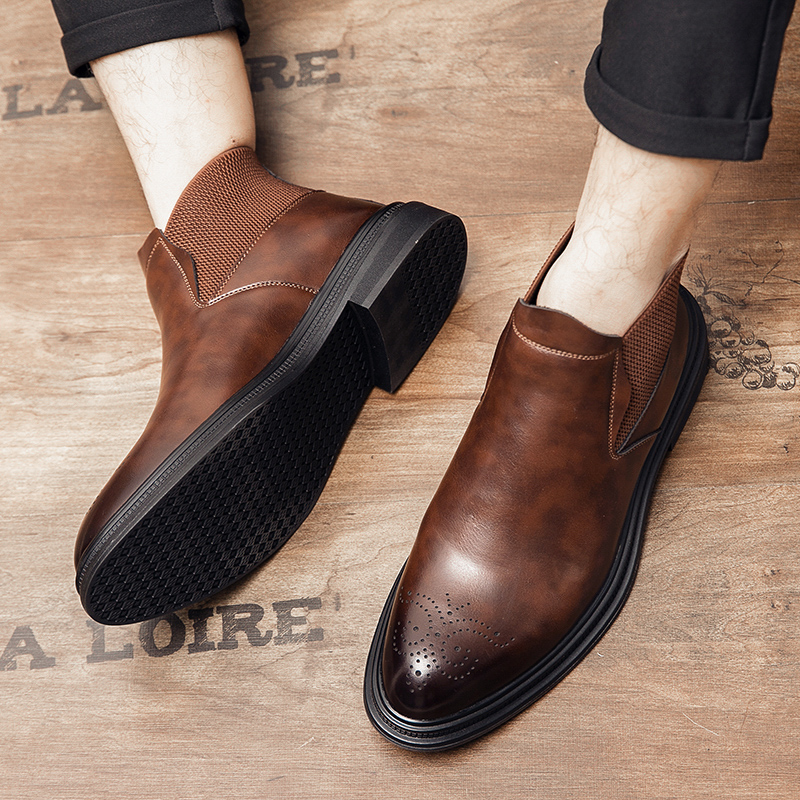 Los zapatos de cuero de caña a - Men'S Style Formal Wear reseña y precio