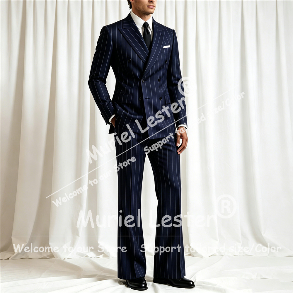 Elegante Traje de Rayas para H - Men'S Style Formal Wear reseña y precio
