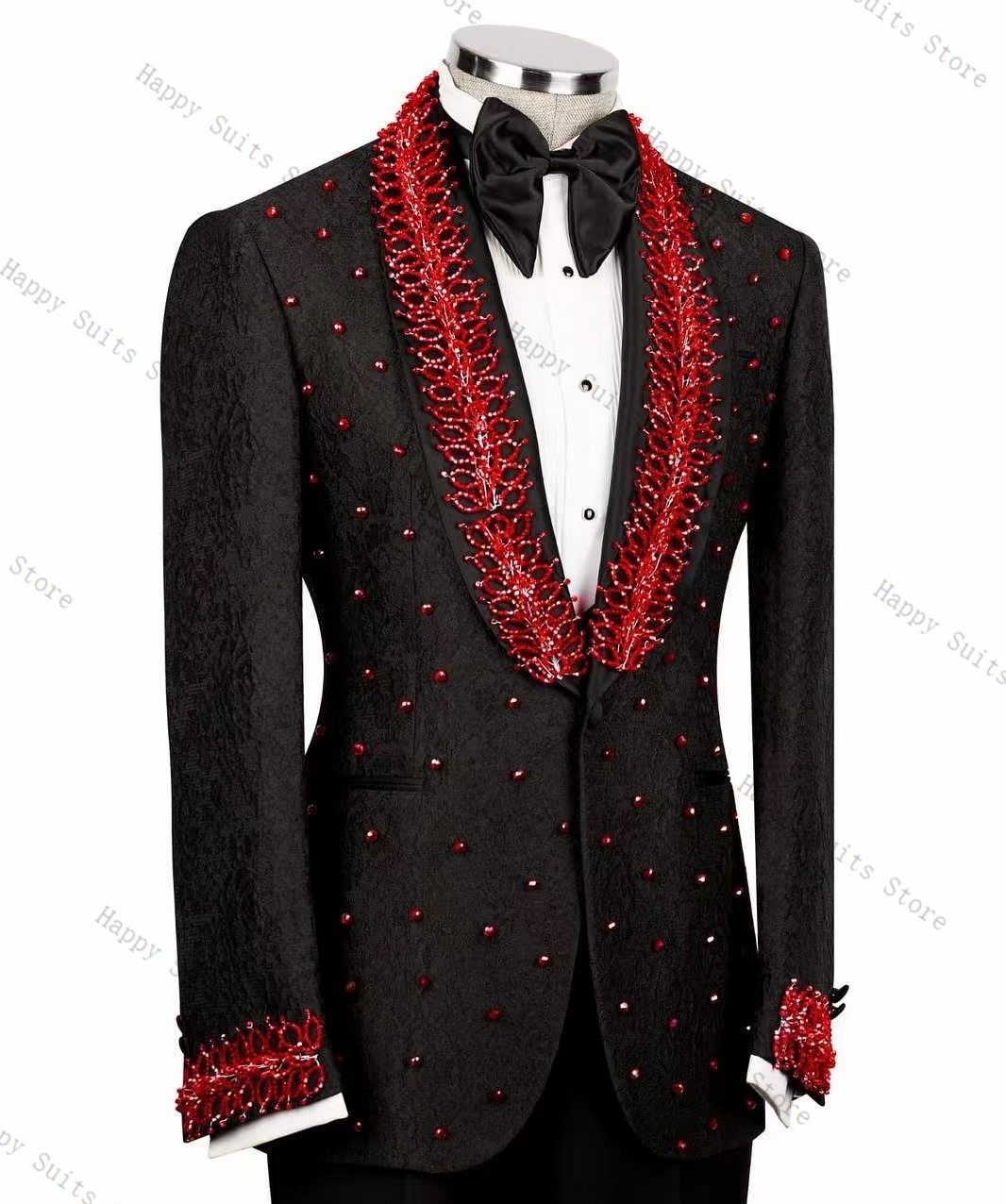 Conjunto de traje de hombre co - Men Formal Wear Red reseña y precio