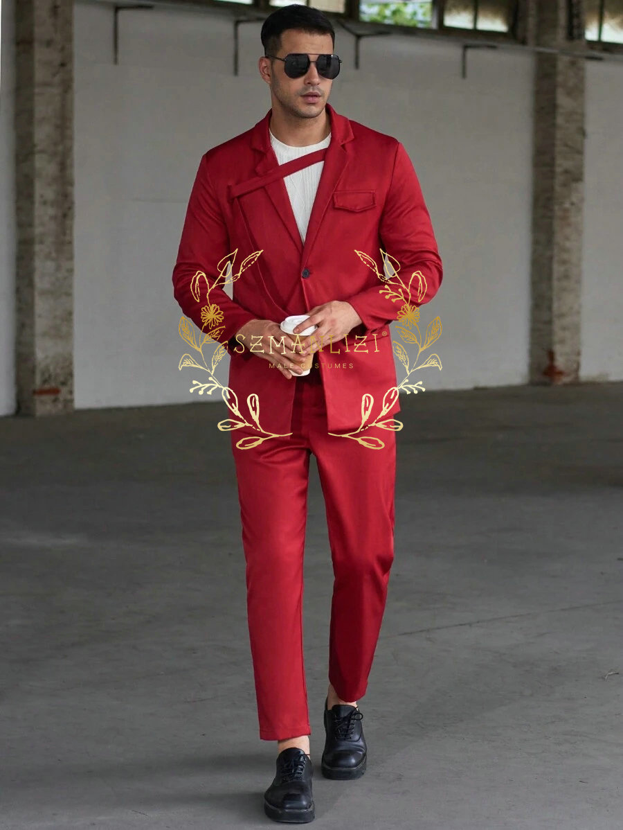 Trajes informales de moda para - Men Formal Wear Red reseña y precio